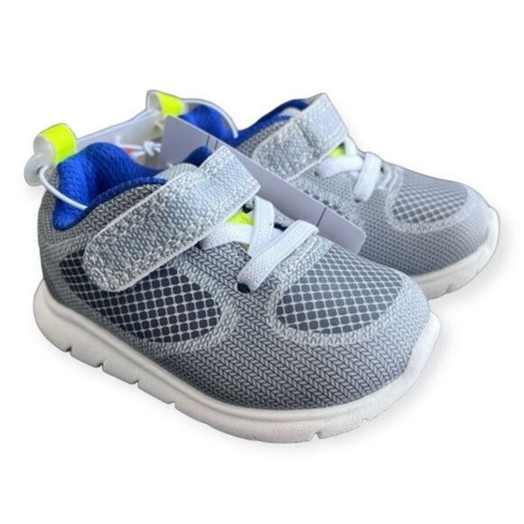 CARTER’S Just One You Boy’s Silas Sneakers in Gray Size 3 NEW - Picture 4 of 11